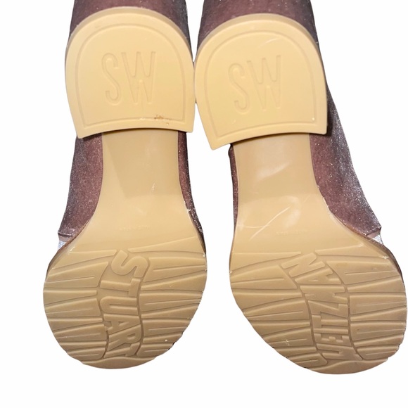 ✅SOLD Stuart Weitzman Velvet Lace Up Booties - Picture 6 of 8